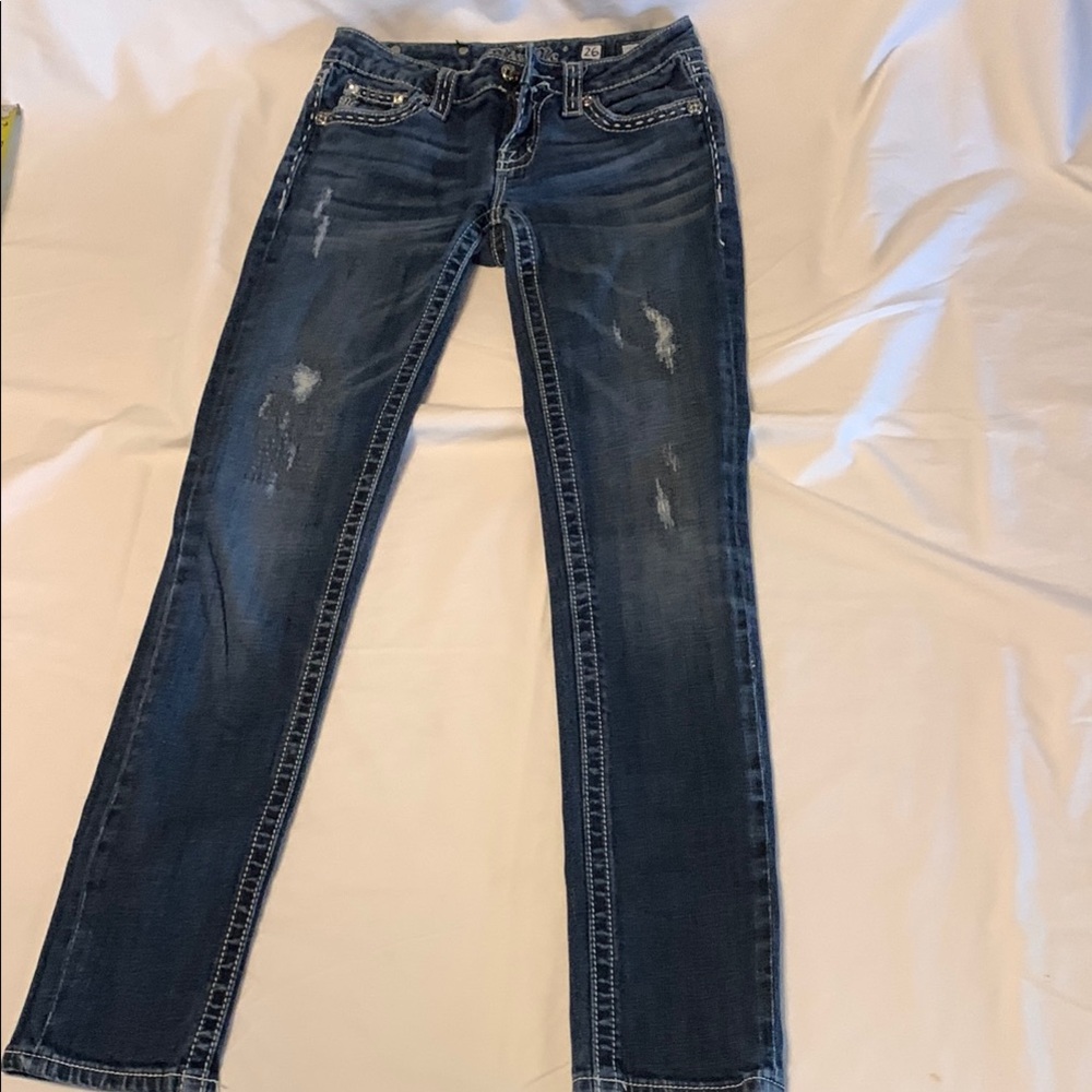 Miss Me Dark Wash Straight Leg Jeans